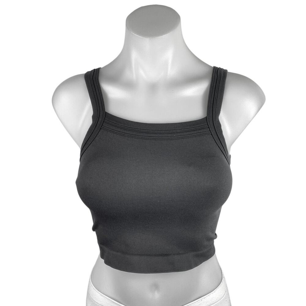 Urban Outfitters Women's Black Sleeveless Knit Cami Camisole Tank Crop Top XS/S